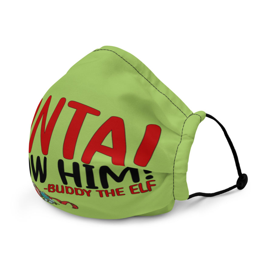 Santa! I know him! -Buddy the Elf, Elf Premium face mask - Image 3