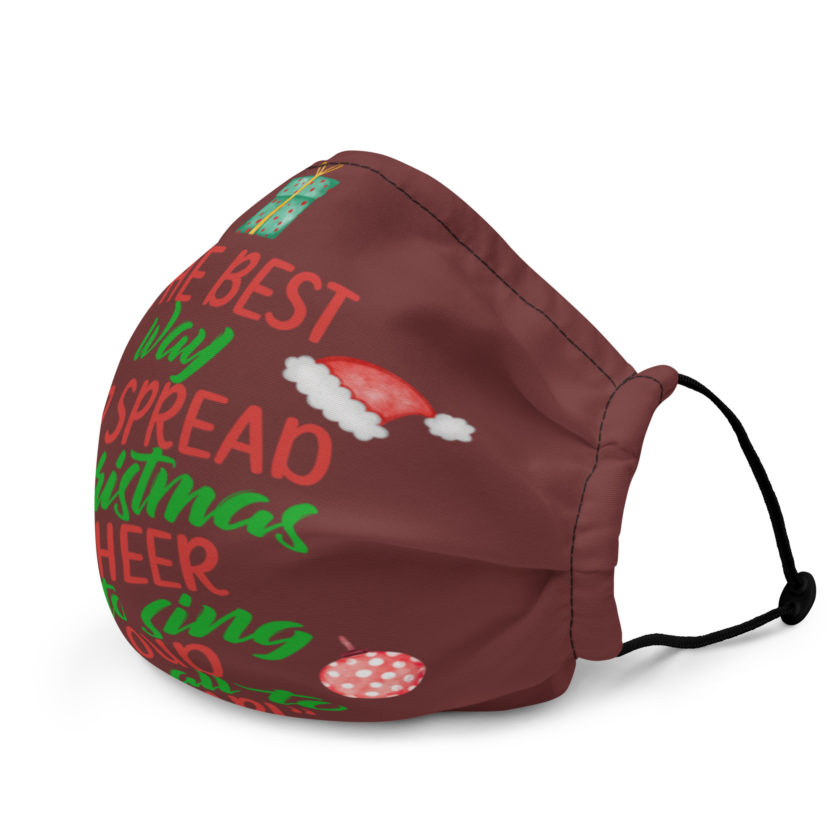 The best way to spread Christmas cheer is to sing loud for all to hear! -Buddy the Elf, Elf Premium face mask - Image 3