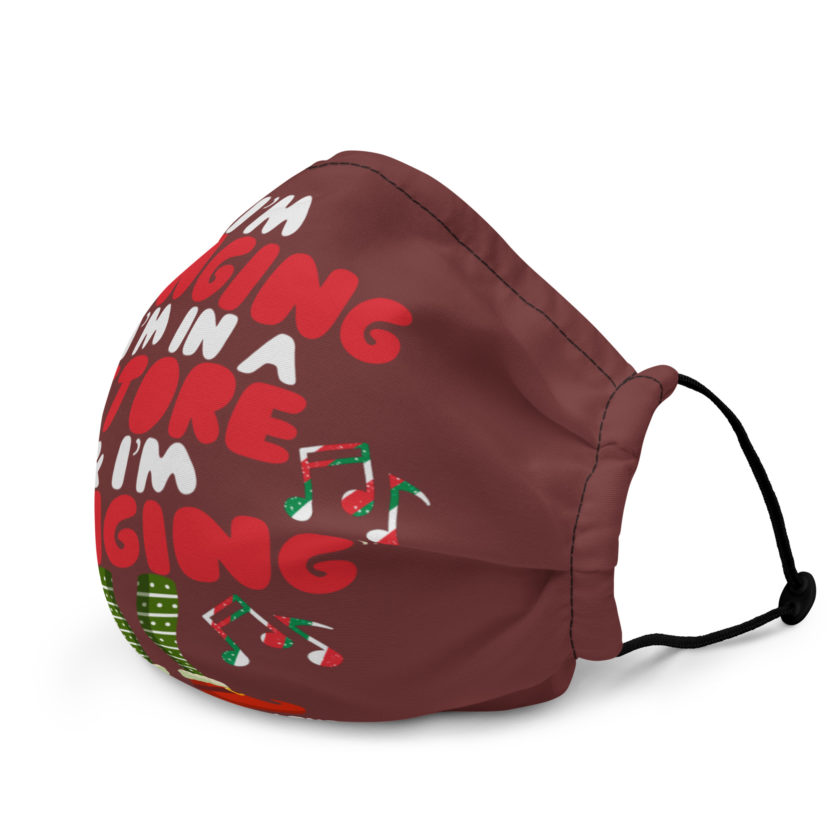 I'm singing! I'm in a store and I'm singing! -Buddy the Elf, Elf Premium face mask - Image 3