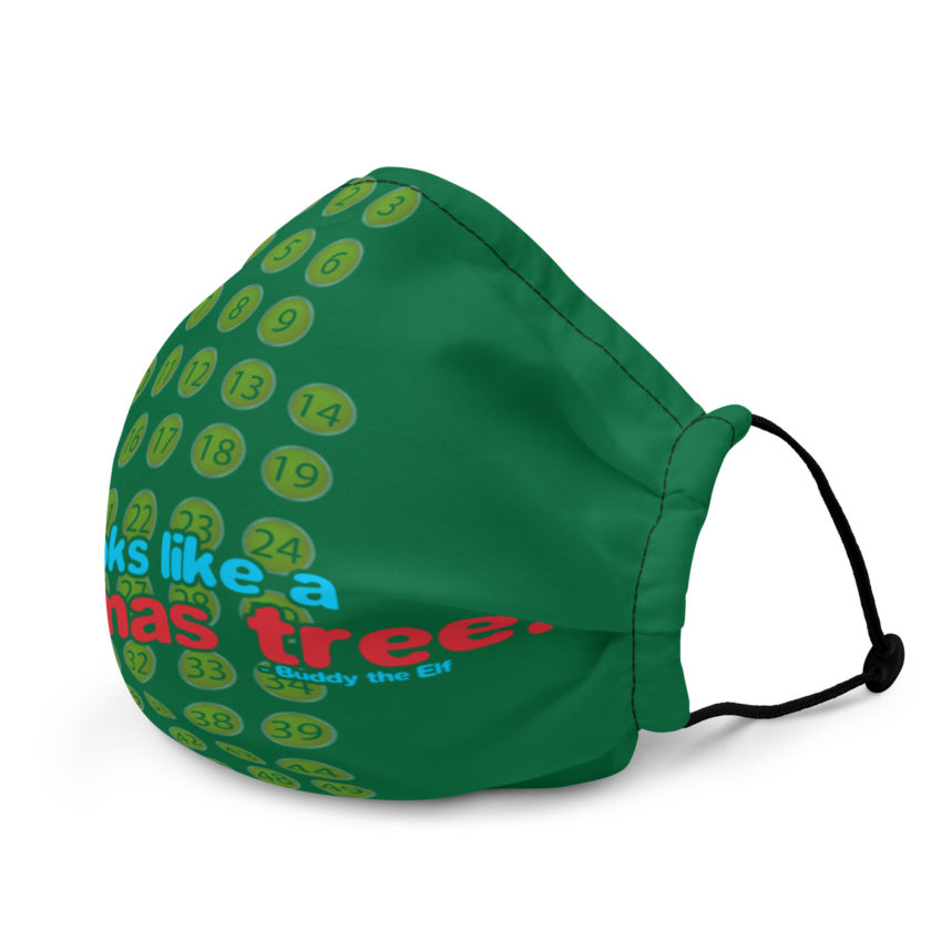 It looks like a Christmas tree! -Buddy the Elf, Elf Premium face mask - Image 3