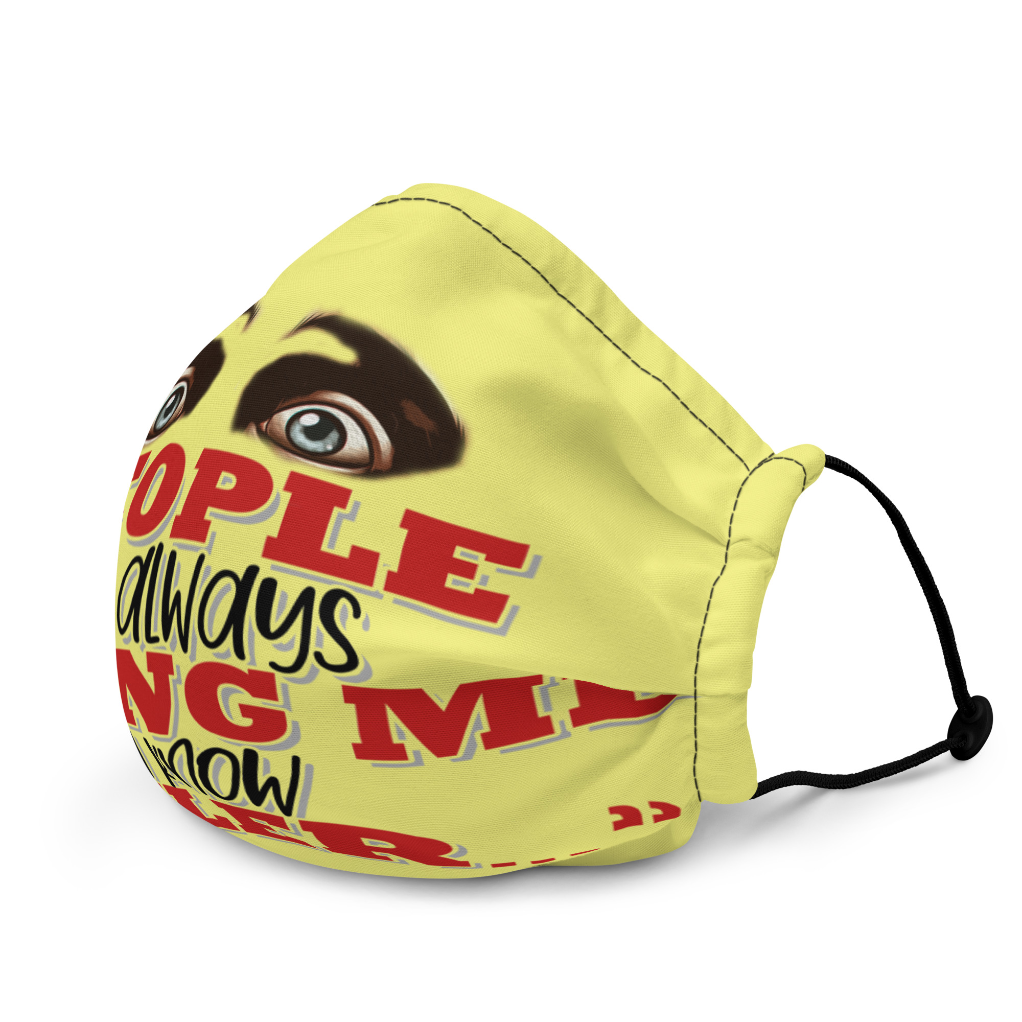 People are always asking me if I know -Tyler Durden, Fight Club Premium face mask - Image 3