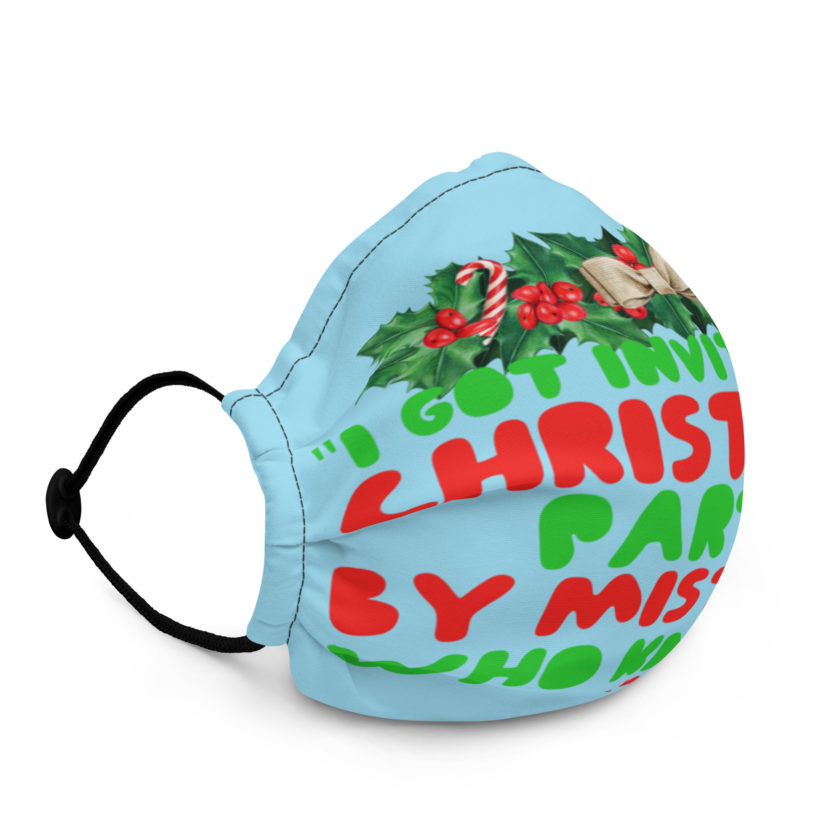 I got invited to a Christmas party by mistake, who knew? -John Mcclane, Die Hard Premium face mask - Image 2