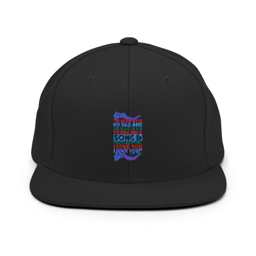 I'm here with my dad and he wants me to sing him a song and I was adopted...I love you I love you! -Buddy the Elf, Elf Snapback Hat - Image 3