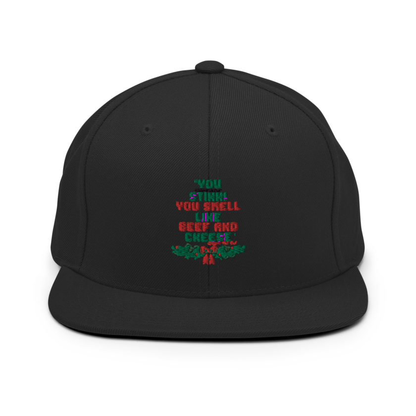 You  Stink! You smell like beef and cheese -Buddy the Elf, Elf Snapback Hat - Image 3
