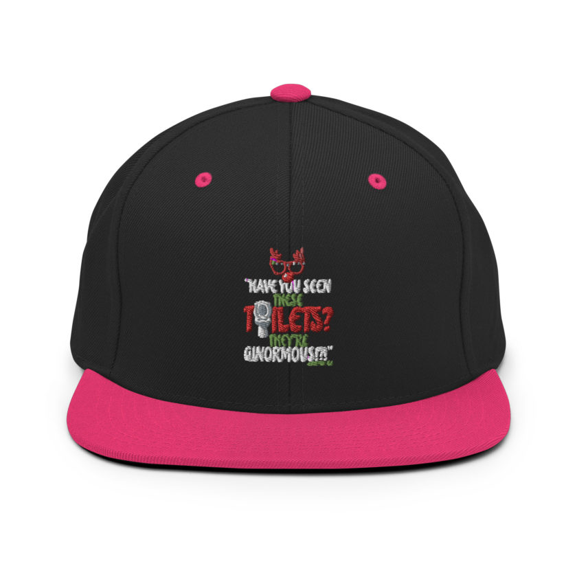 Have you seen these toilets? They're GINORMOUS!?! -Buddy the Elf, Elf Snapback Hat - Image 5