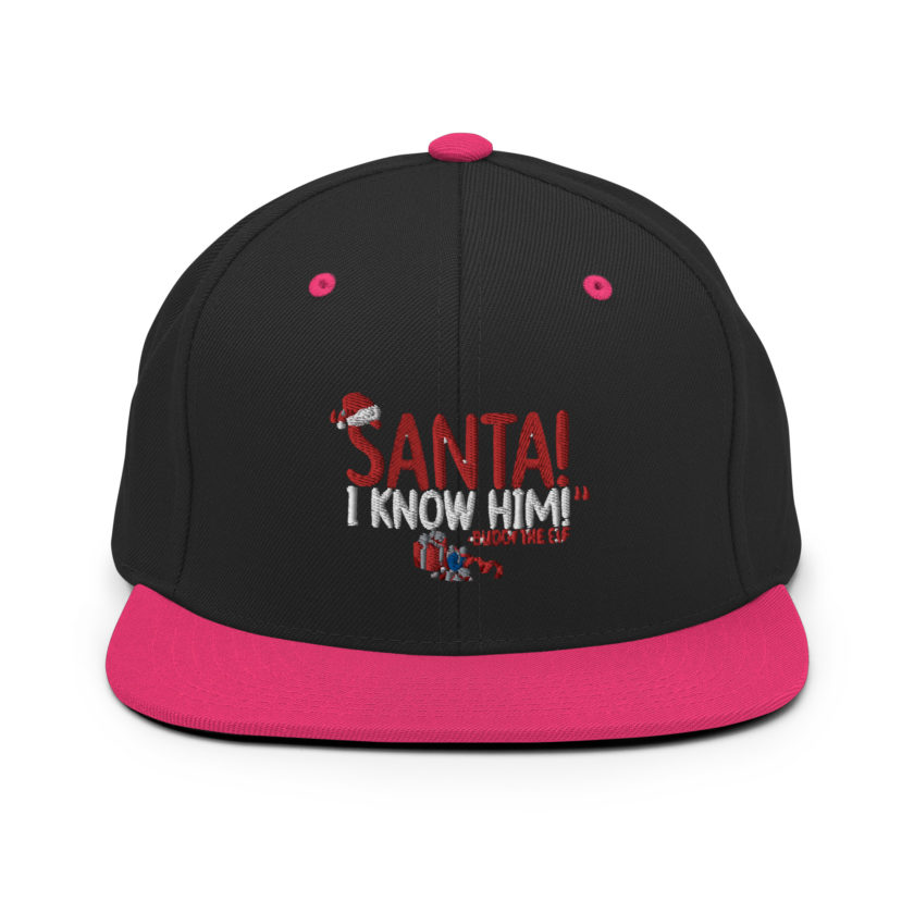 Santa! I know him! -Buddy the Elf, Elf Snapback Hat - Image 5