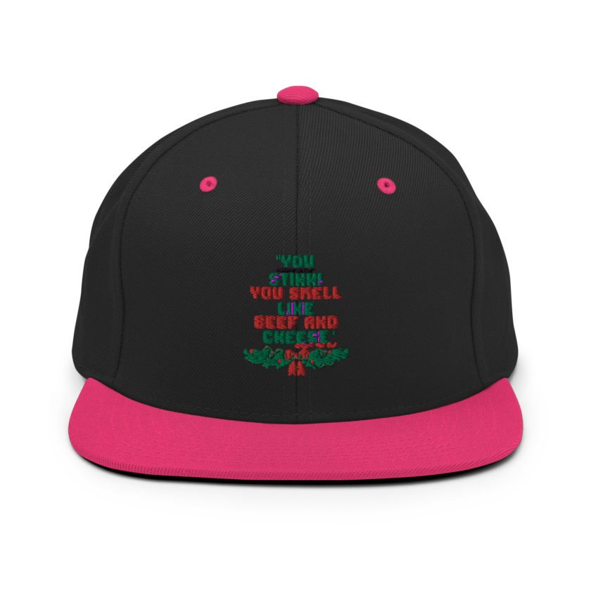 You  Stink! You smell like beef and cheese -Buddy the Elf, Elf Snapback Hat - Image 5