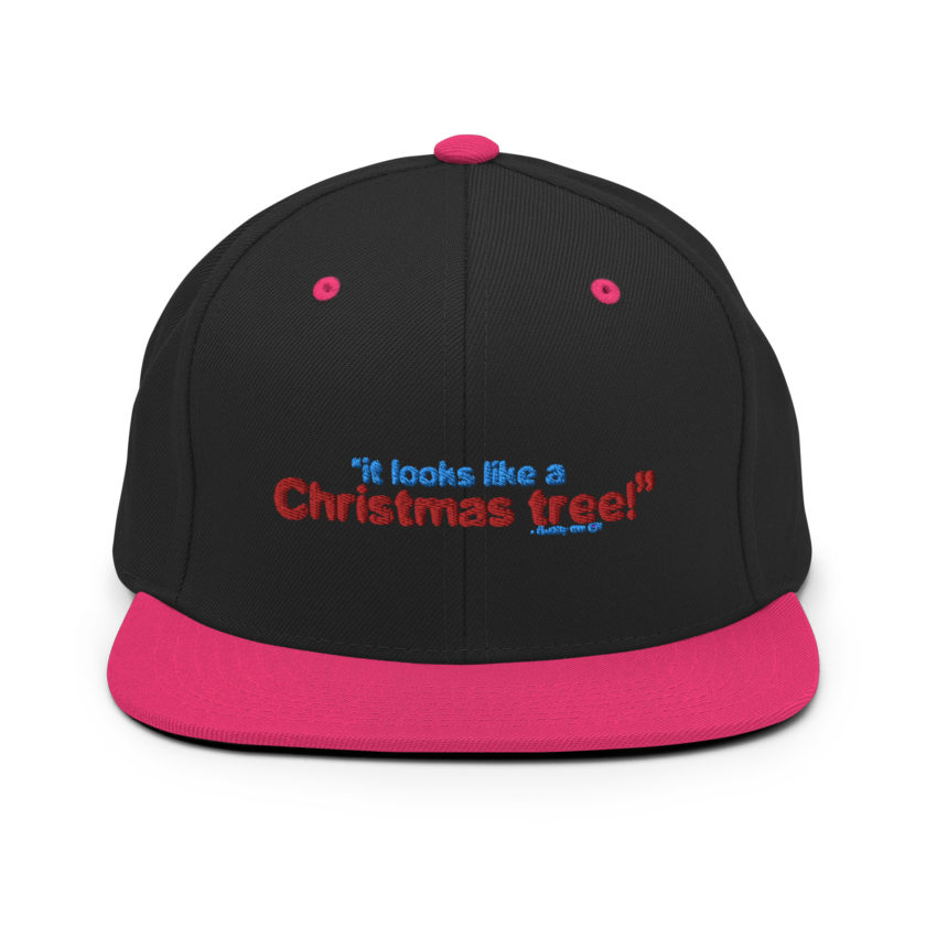 It looks like a Christmas tree! -Buddy the Elf, Elf Snapback Hat - Image 4