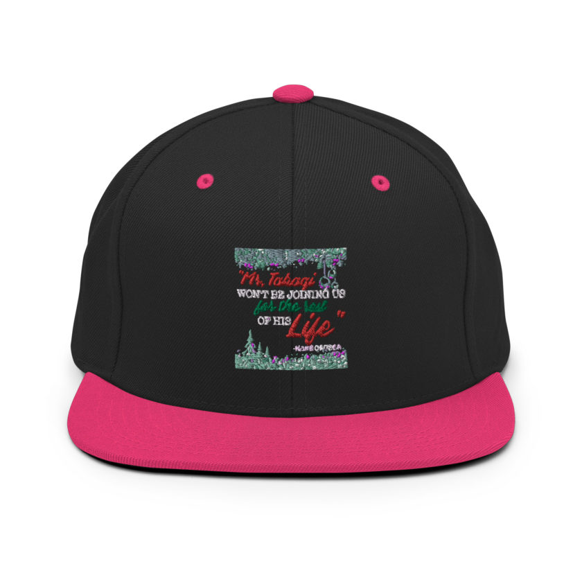 "Mr. Takagi Won't Be Joining Us For The Rest Of His Life." -Hans Gruber, Die Hard Snapback Hat