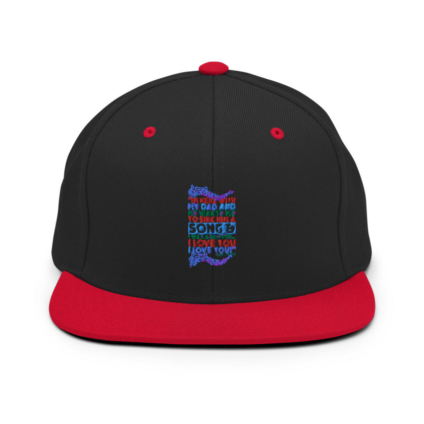 I'm here with my dad and he wants me to sing him a song and I was adopted...I love you I love you! -Buddy the Elf, Elf Snapback Hat - Image 4