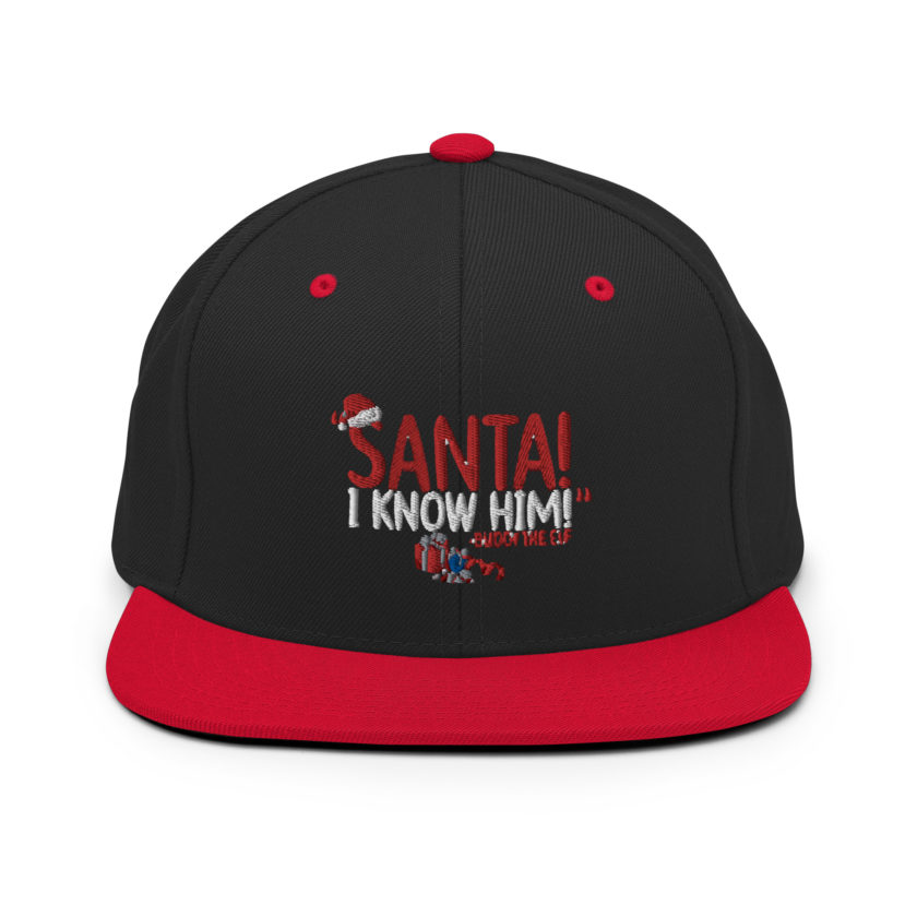 Santa! I know him! -Buddy the Elf, Elf Snapback Hat - Image 4