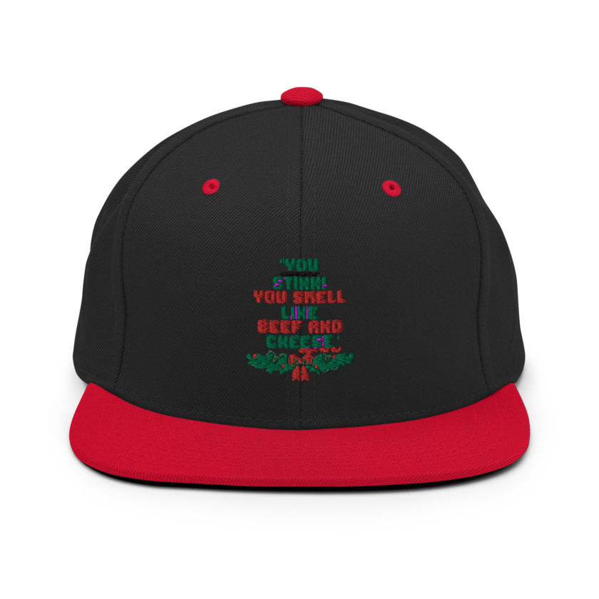You  Stink! You smell like beef and cheese -Buddy the Elf, Elf Snapback Hat - Image 4