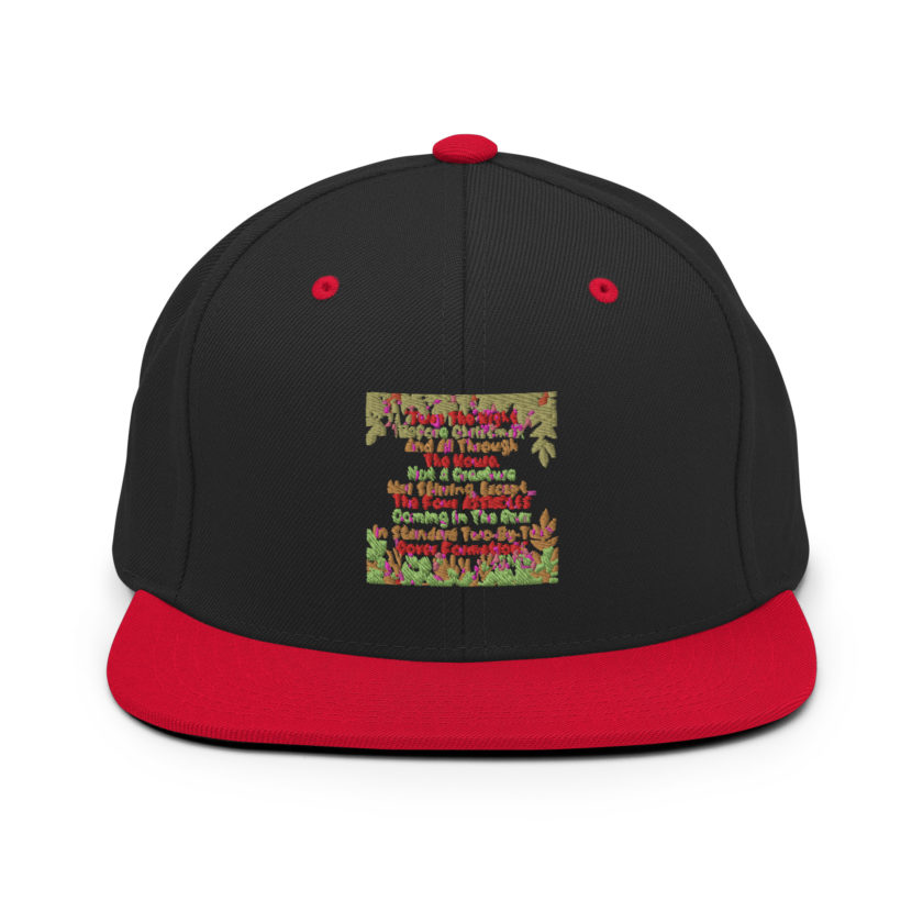 "Twas The Night Before Christmas, And All Through The House, Not A Creature Was Stirring, Except... The Four ASSHOLES Coming In The Rear In Standard Two-By-Two Cover Formation." -Theo, Die Hard Snapback Hat