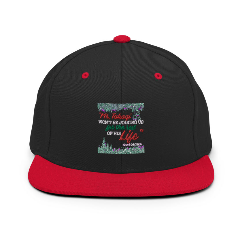 "Mr. Takagi Won't Be Joining Us For The Rest Of His Life." -Hans Gruber, Die Hard Snapback Hat - Image 4