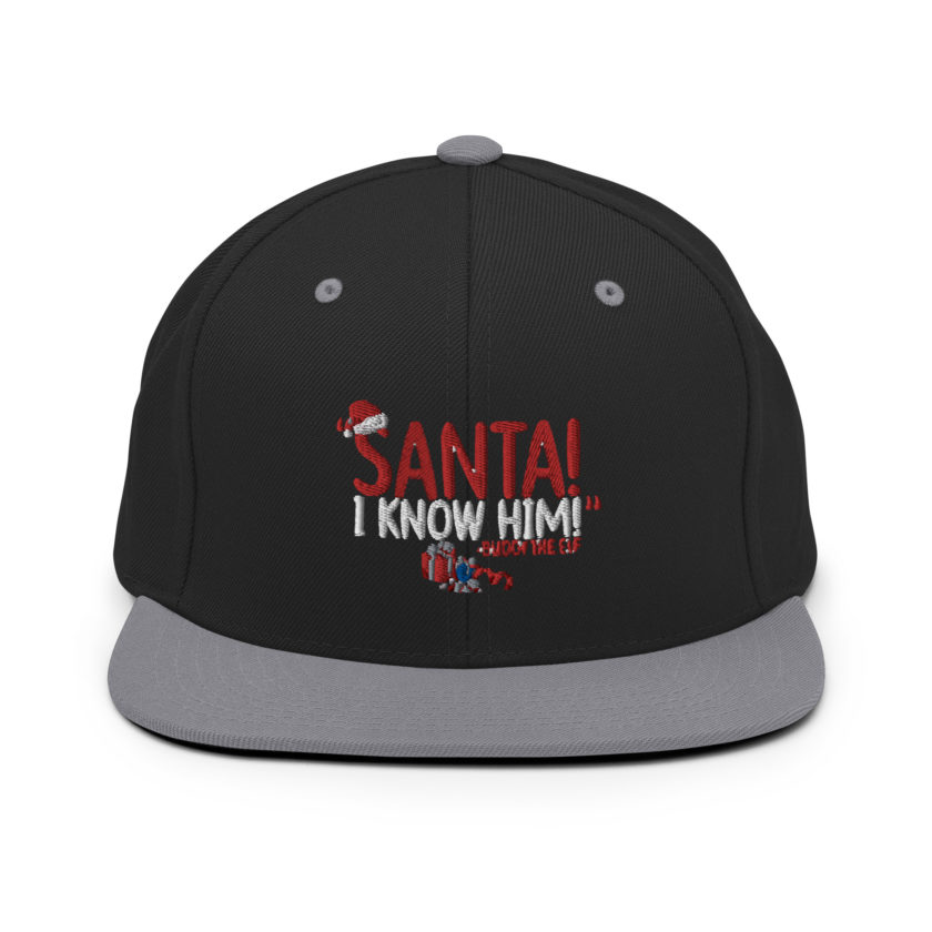 Santa! I know him! -Buddy the Elf, Elf Snapback Hat - Image 7