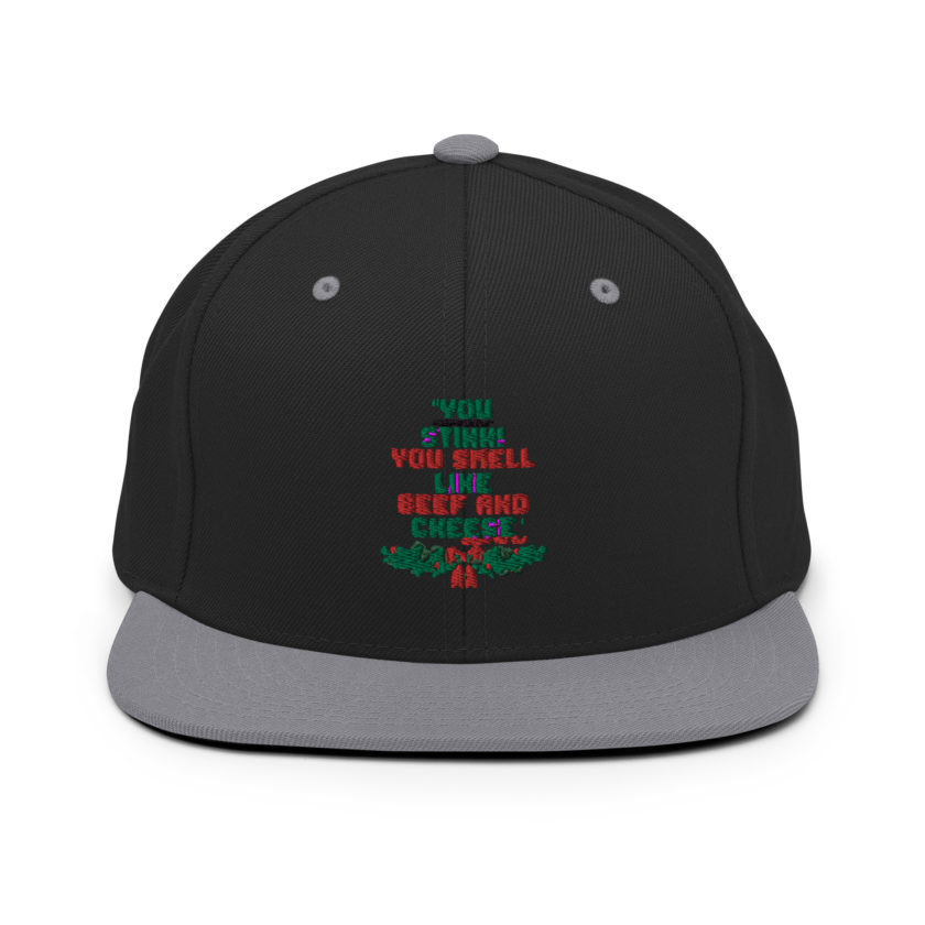 You  Stink! You smell like beef and cheese -Buddy the Elf, Elf Snapback Hat - Image 7