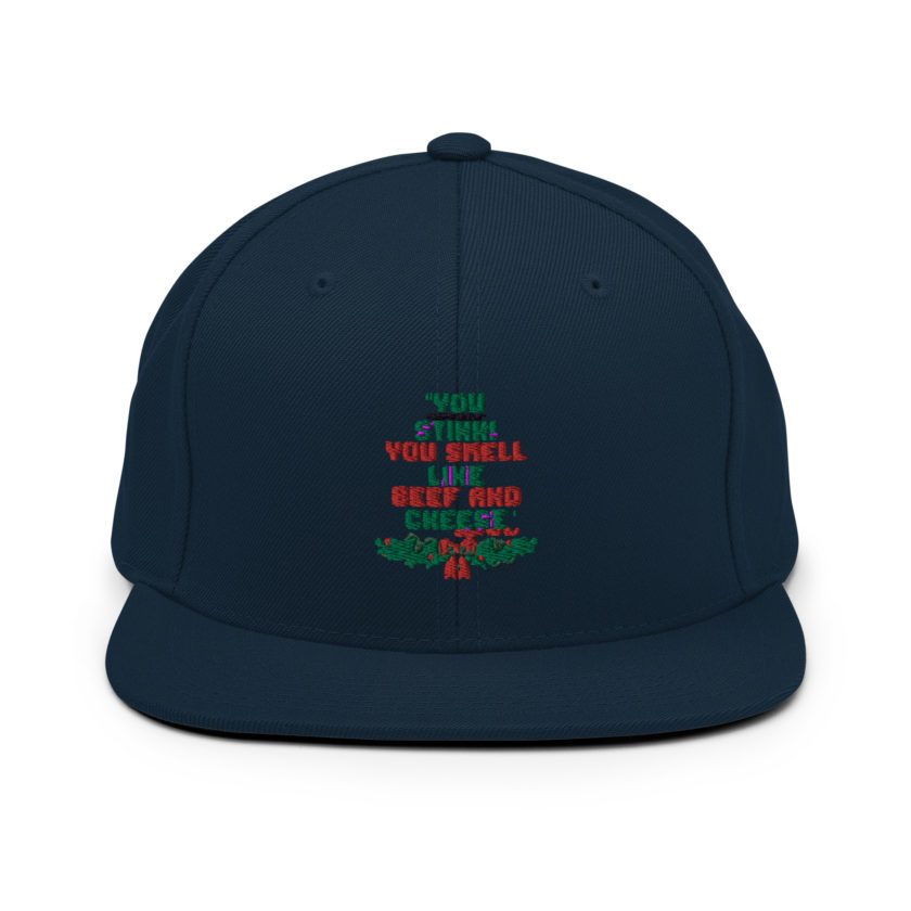 You  Stink! You smell like beef and cheese -Buddy the Elf, Elf Snapback Hat - Image 2