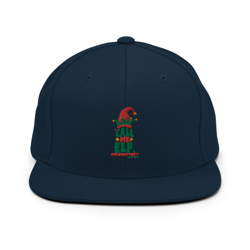 Call me elf, one more time! -Miles Finch, Elf Snapback Hat - Image 2