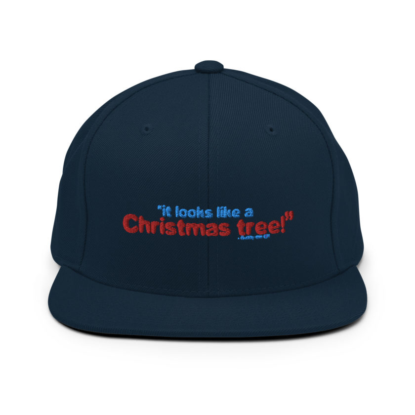 It looks like a Christmas tree! -Buddy the Elf, Elf Snapback Hat - Image 2