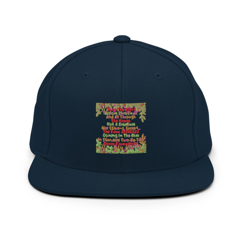 "Twas The Night Before Christmas, And All Through The House, Not A Creature Was Stirring, Except... The Four ASSHOLES Coming In The Rear In Standard Two-By-Two Cover Formation." -Theo, Die Hard Snapback Hat - Image 2