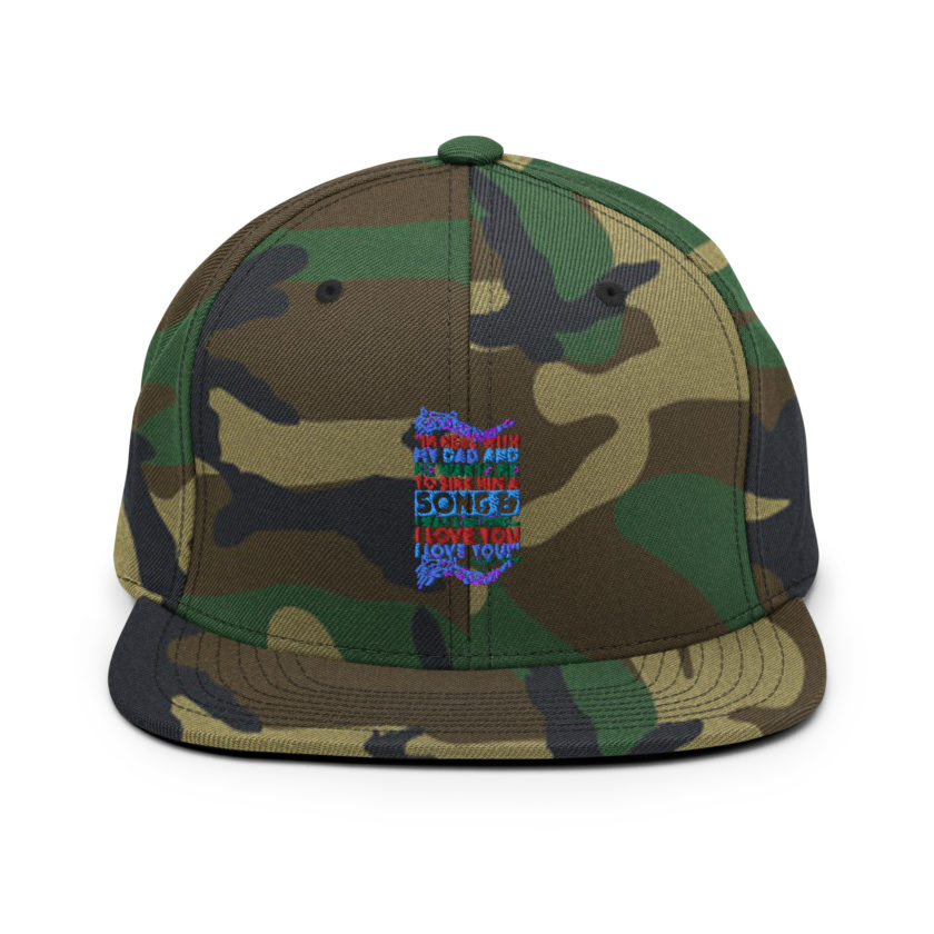 I'm here with my dad and he wants me to sing him a song and I was adopted...I love you I love you! -Buddy the Elf, Elf Snapback Hat - Image 13