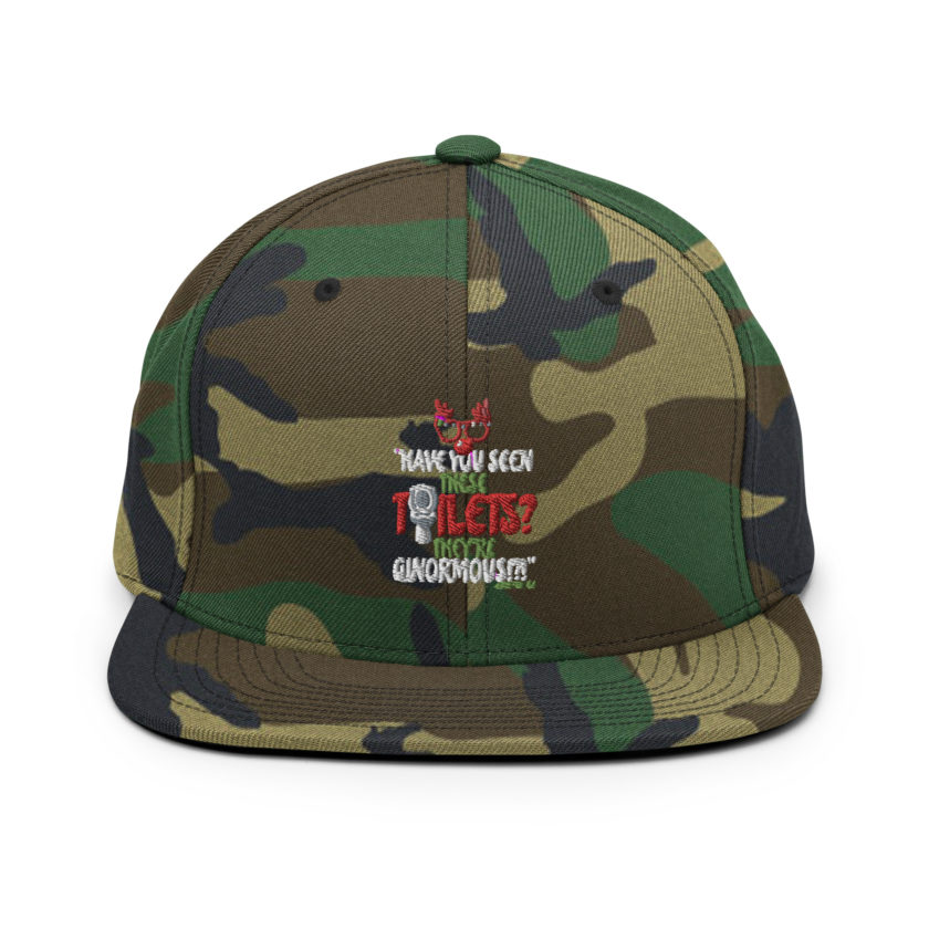 Have you seen these toilets? They're GINORMOUS!?! -Buddy the Elf, Elf Snapback Hat - Image 13