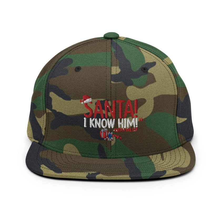 Santa! I know him! -Buddy the Elf, Elf Snapback Hat - Image 13