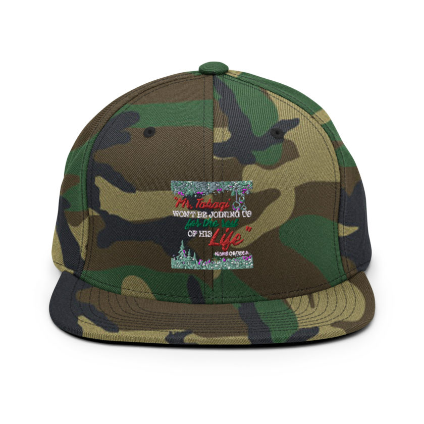 "Mr. Takagi Won't Be Joining Us For The Rest Of His Life." -Hans Gruber, Die Hard Snapback Hat - Image 13