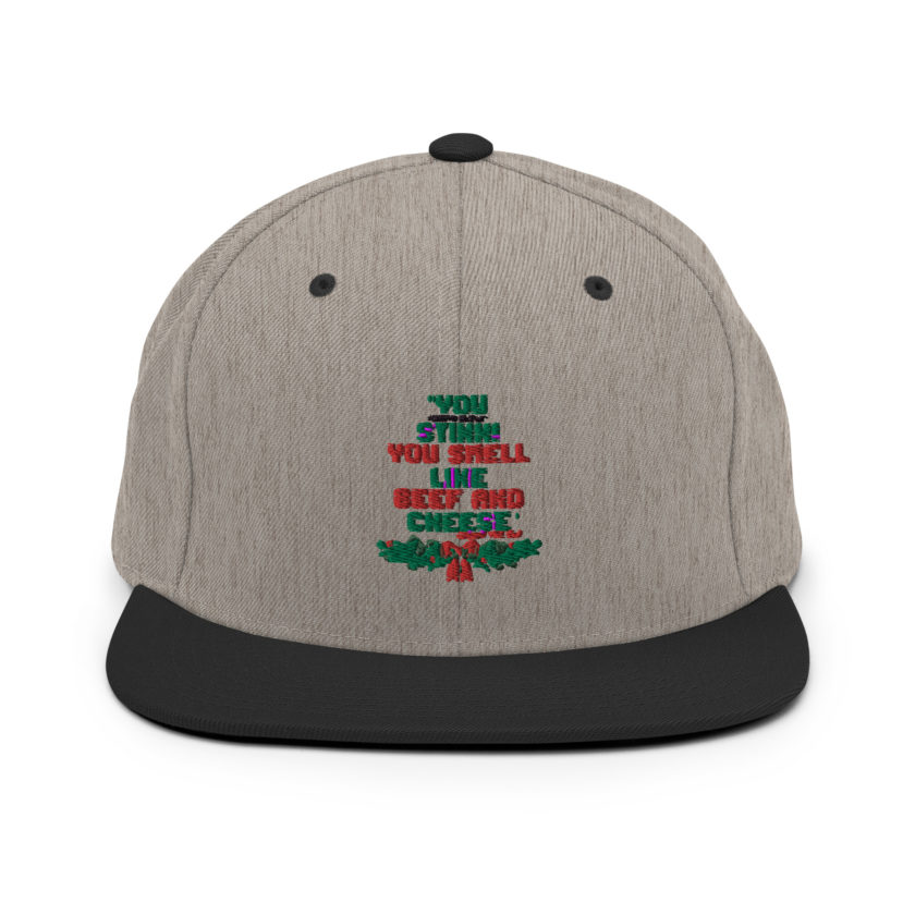 You  Stink! You smell like beef and cheese -Buddy the Elf, Elf Snapback Hat - Image 17