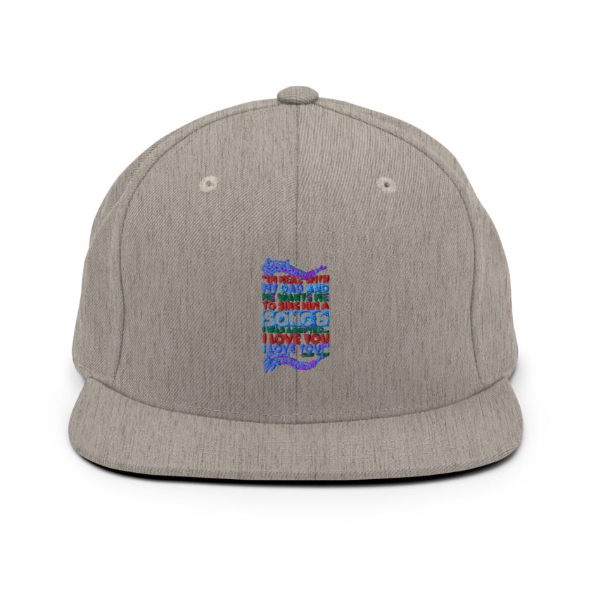 I'm here with my dad and he wants me to sing him a song and I was adopted...I love you I love you! -Buddy the Elf, Elf Snapback Hat - Image 19