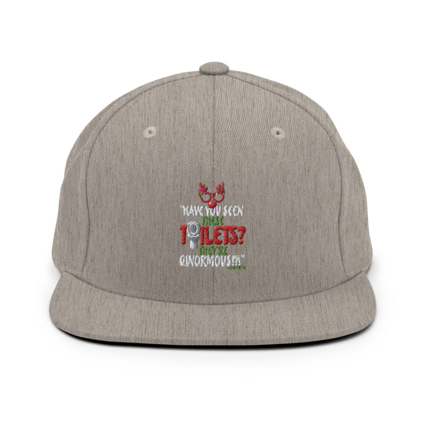 Have you seen these toilets? They're GINORMOUS!?! -Buddy the Elf, Elf Snapback Hat - Image 19