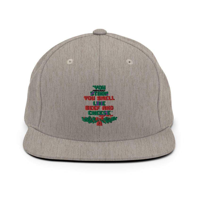 You  Stink! You smell like beef and cheese -Buddy the Elf, Elf Snapback Hat - Image 20