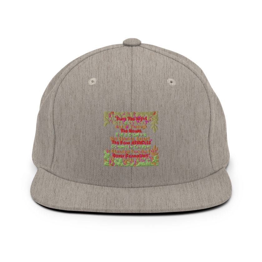 "Twas The Night Before Christmas, And All Through The House, Not A Creature Was Stirring, Except... The Four ASSHOLES Coming In The Rear In Standard Two-By-Two Cover Formation." -Theo, Die Hard Snapback Hat - Image 19