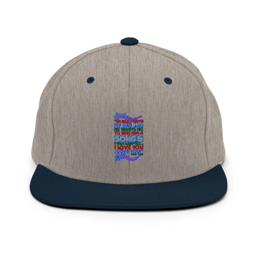 I'm here with my dad and he wants me to sing him a song and I was adopted...I love you I love you! -Buddy the Elf, Elf Snapback Hat - Image 17