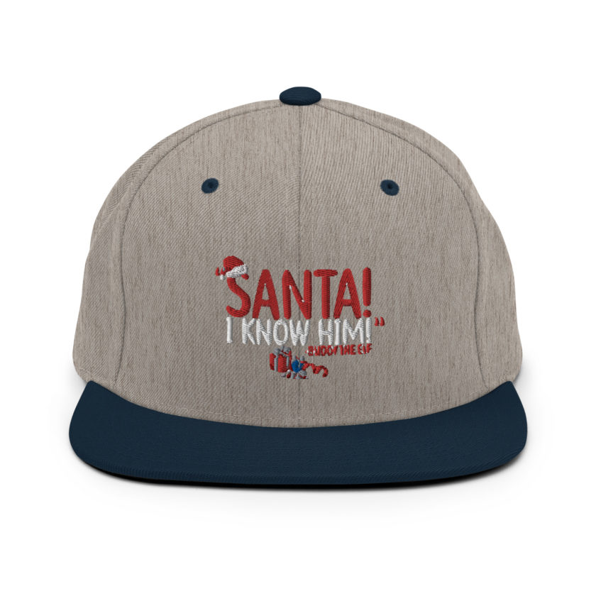 Santa! I know him! -Buddy the Elf, Elf Snapback Hat - Image 17