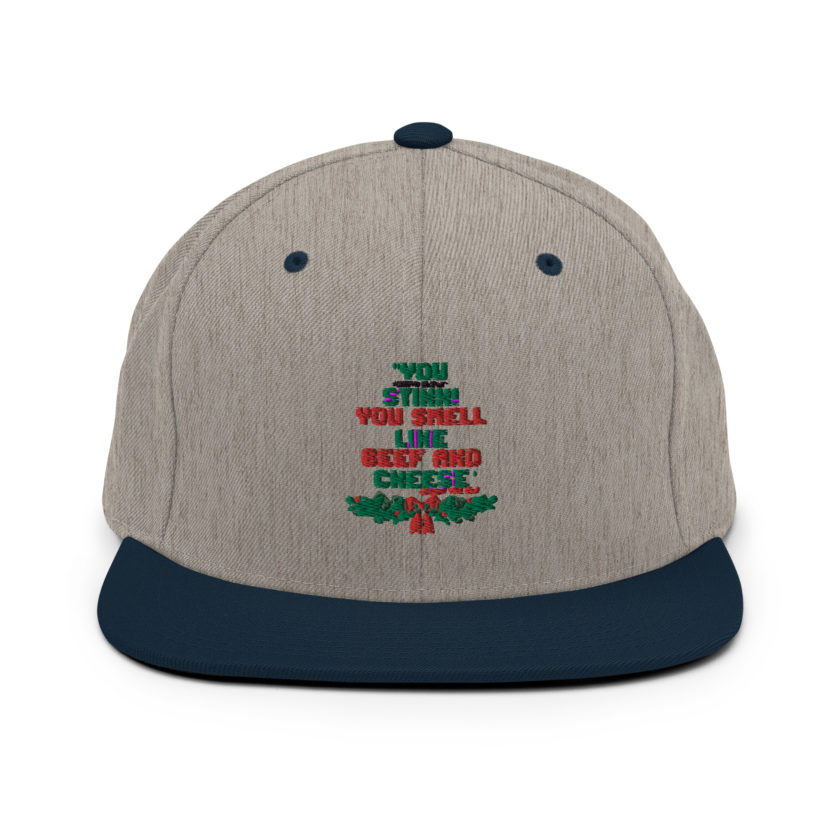 You  Stink! You smell like beef and cheese -Buddy the Elf, Elf Snapback Hat - Image 18