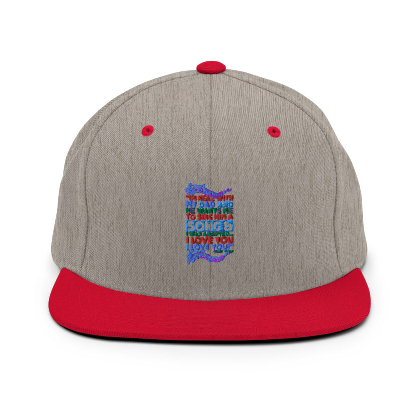 I'm here with my dad and he wants me to sing him a song and I was adopted...I love you I love you! -Buddy the Elf, Elf Snapback Hat - Image 18