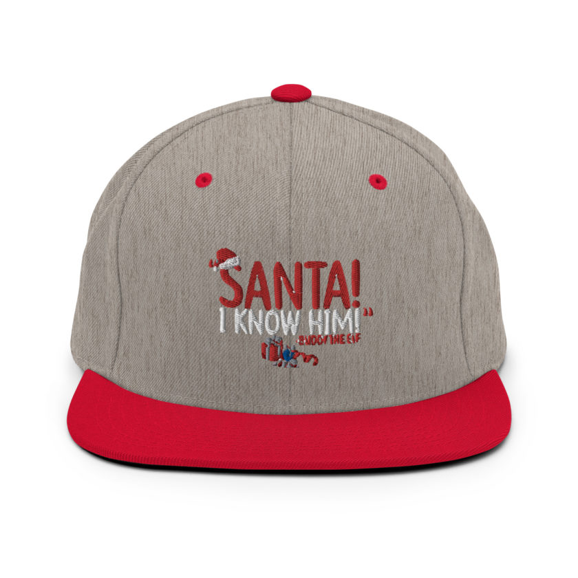 Santa! I know him! -Buddy the Elf, Elf Snapback Hat - Image 18