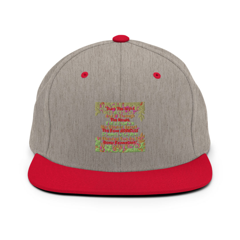 "Twas The Night Before Christmas, And All Through The House, Not A Creature Was Stirring, Except... The Four ASSHOLES Coming In The Rear In Standard Two-By-Two Cover Formation." -Theo, Die Hard Snapback Hat - Image 18