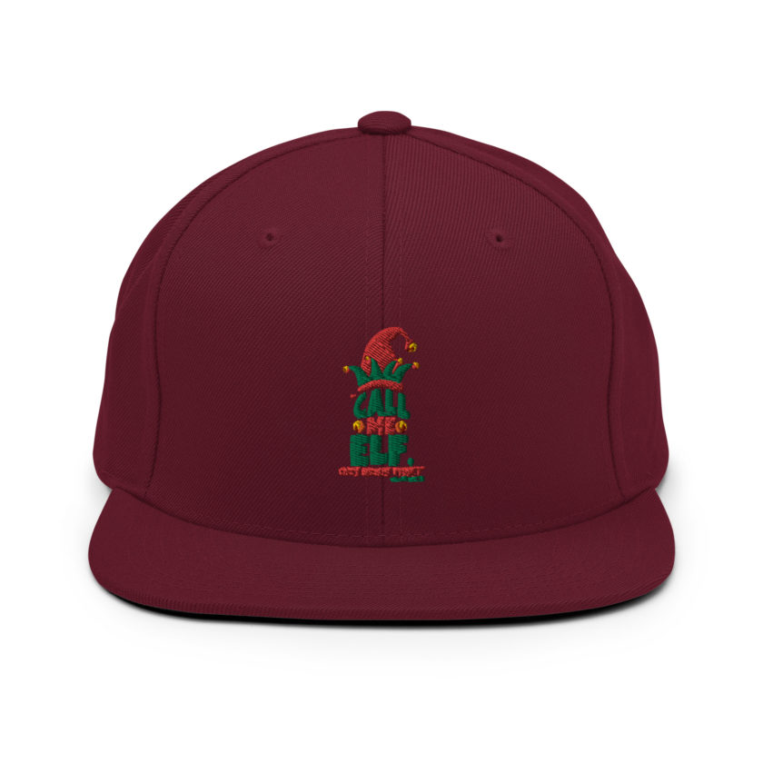 Call me elf, one more time! -Miles Finch, Elf Snapback Hat - Image 8