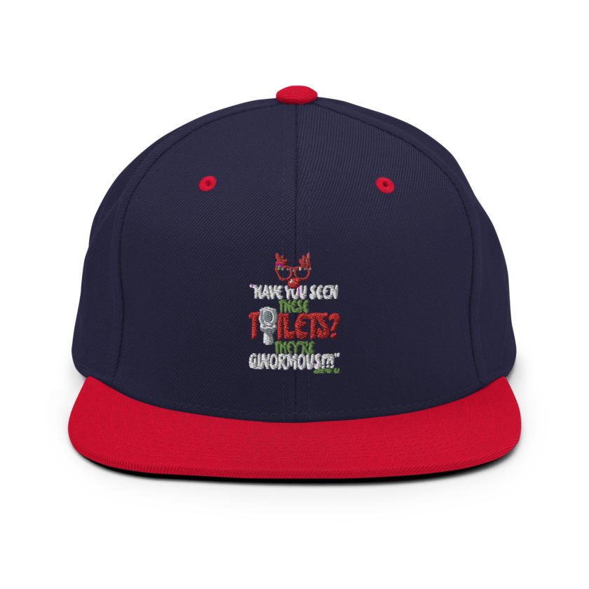 Have you seen these toilets? They're GINORMOUS!?! -Buddy the Elf, Elf Snapback Hat - Image 10