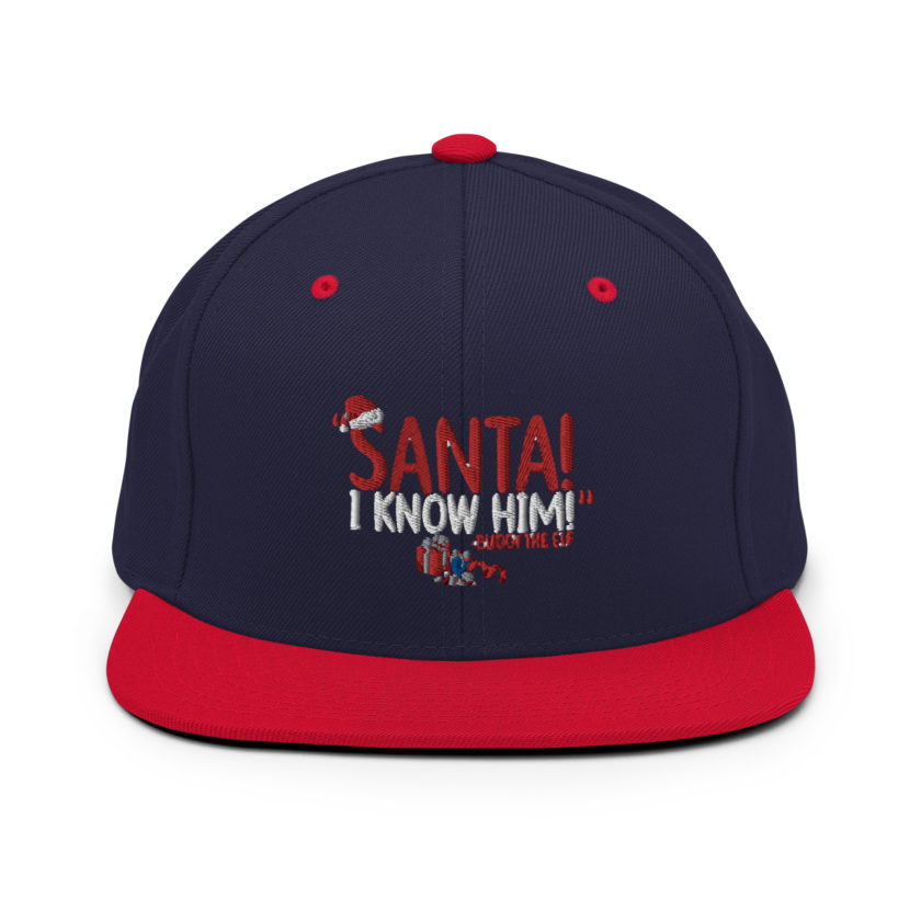 Santa! I know him! -Buddy the Elf, Elf Snapback Hat - Image 10