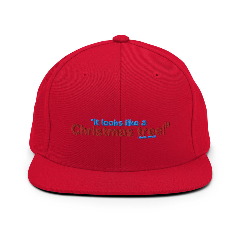 It looks like a Christmas tree! -Buddy the Elf, Elf Snapback Hat - Image 12