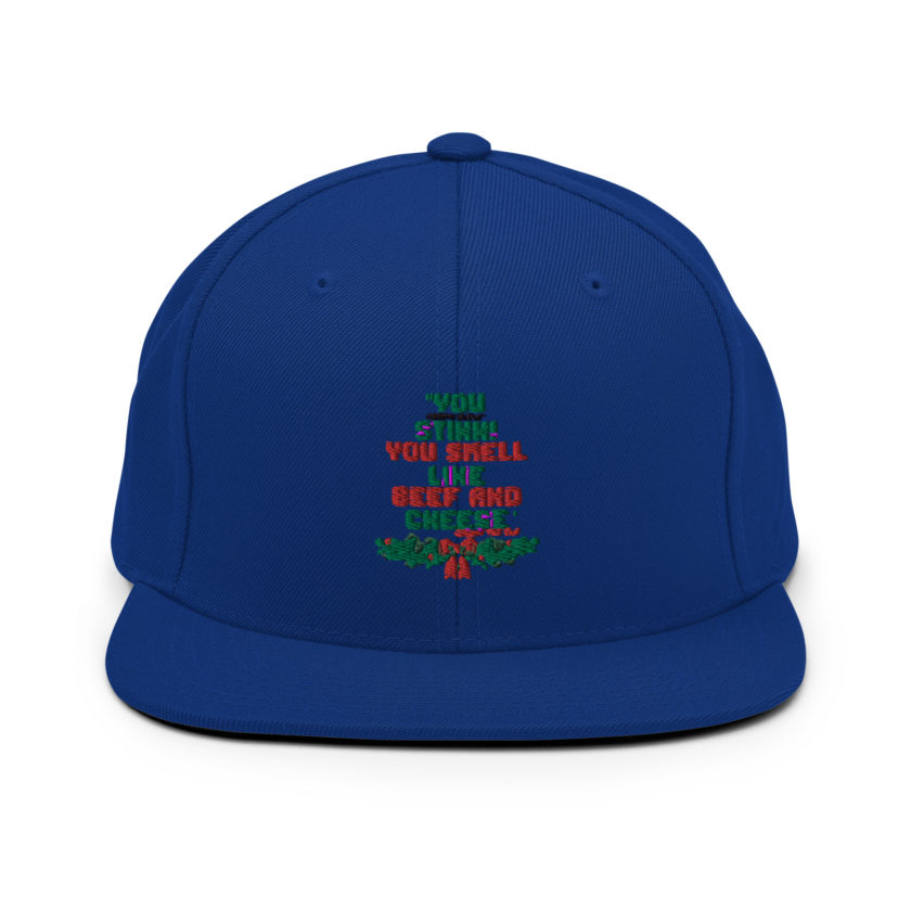 You  Stink! You smell like beef and cheese -Buddy the Elf, Elf Snapback Hat - Image 9
