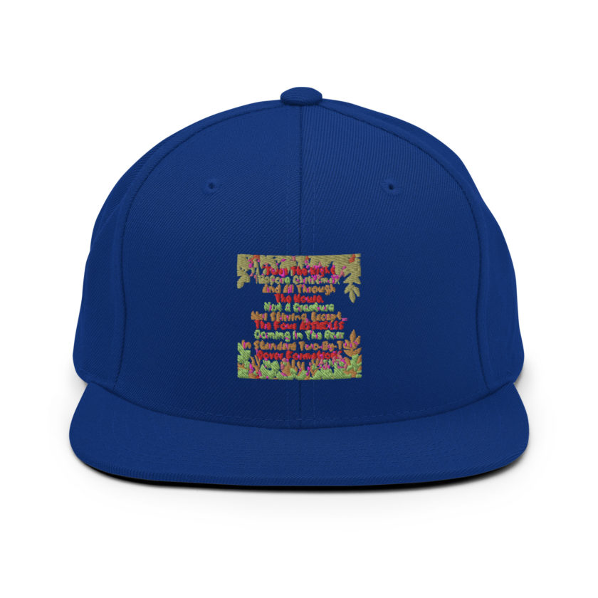 "Twas The Night Before Christmas, And All Through The House, Not A Creature Was Stirring, Except... The Four ASSHOLES Coming In The Rear In Standard Two-By-Two Cover Formation." -Theo, Die Hard Snapback Hat - Image 8