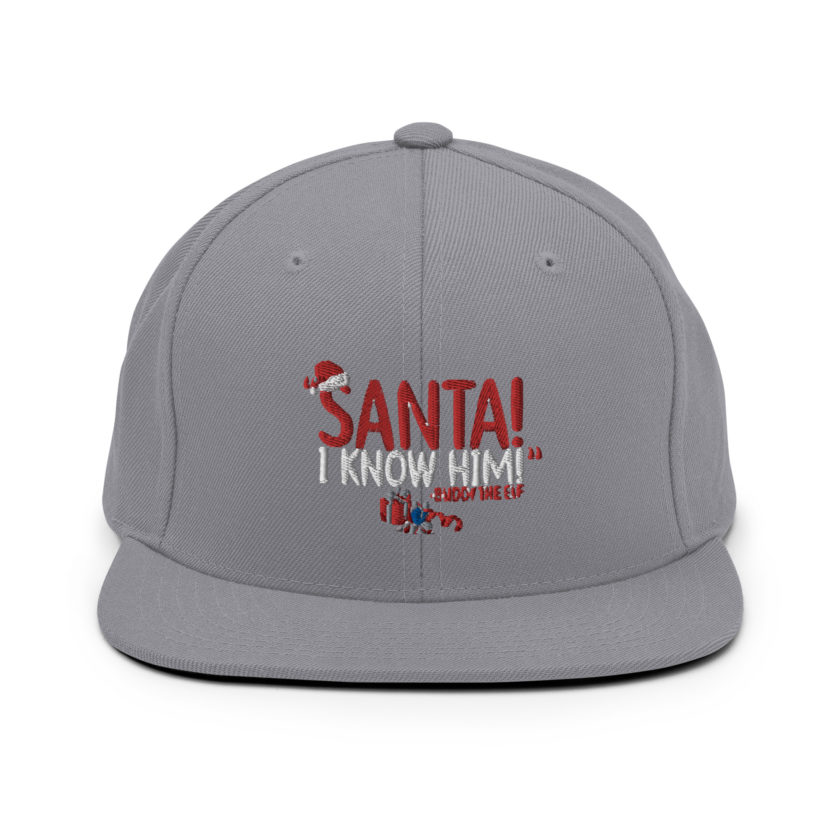 Santa! I know him! -Buddy the Elf, Elf Snapback Hat - Image 15