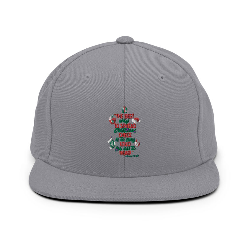 The best way to spread Christmas cheer is to sing loud for all to hear! -Buddy the Elf, Elf Snapback Hat - Image 15