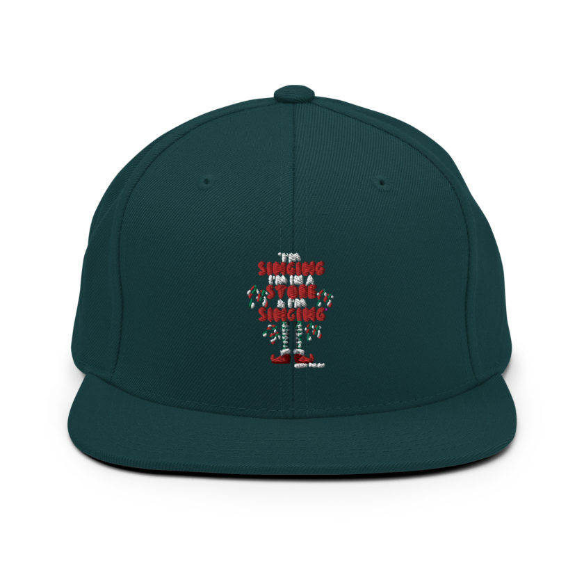 I'm singing! I'm in a store and I'm singing! -Buddy the Elf, Elf Snapback Hat - Image 11