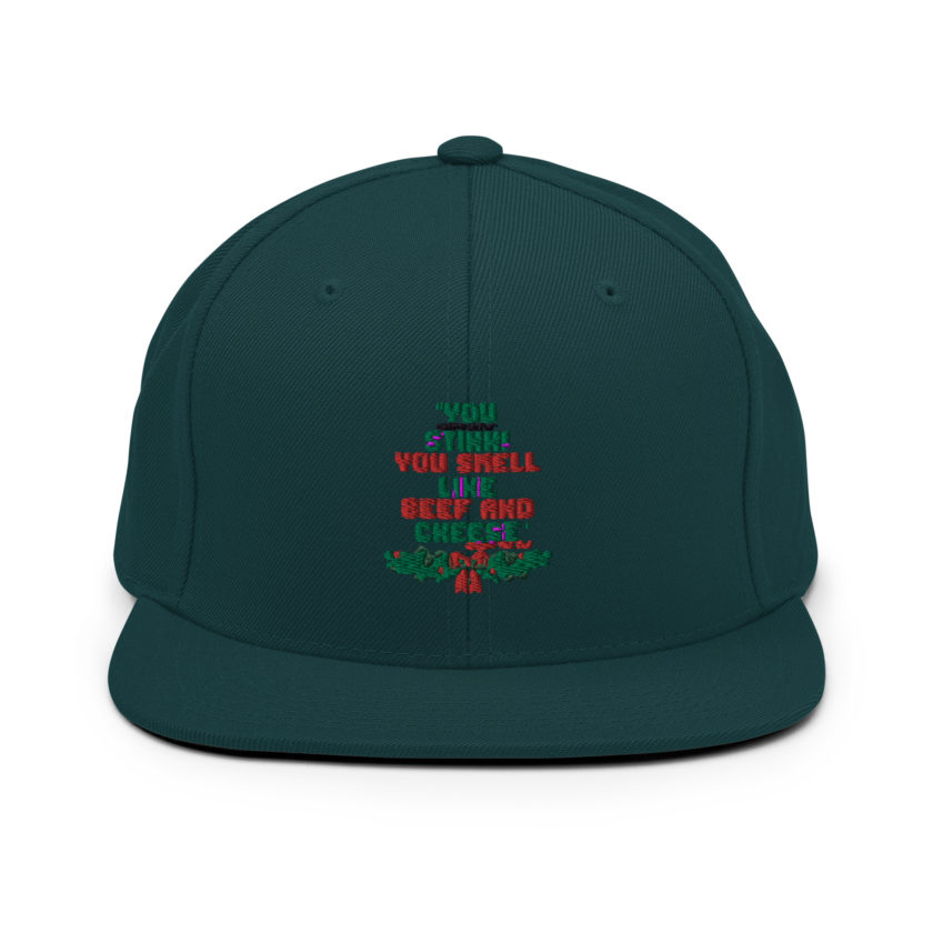 You  Stink! You smell like beef and cheese -Buddy the Elf, Elf Snapback Hat - Image 12