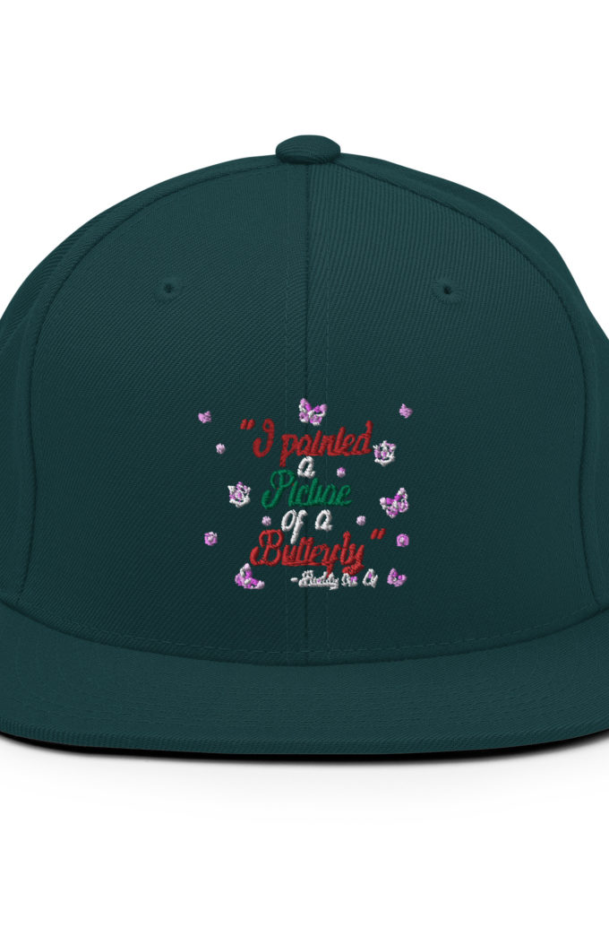 I painted a picture of a Butterfly! -Buddy the Elf, Elf Snapback Hat